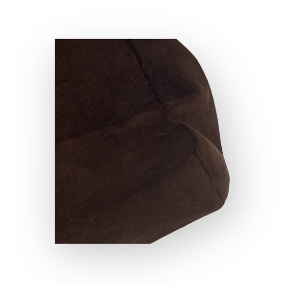 90’s: Julie Brown ꕥ Bamboo Boho Top Handle Satchel Bag ꕥ Chocolate Micro Suede ꕥ - Picture 5 of 16